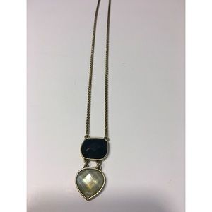 Jade green & opal lucky brand necklace